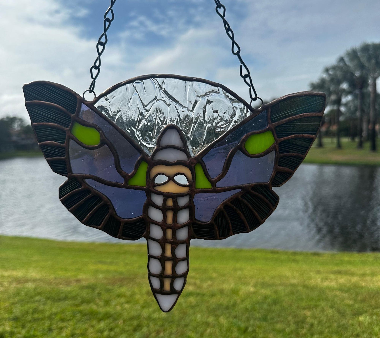 Custom Gothic Stained Glass Commission – Handmade Dark Art Window Hanging