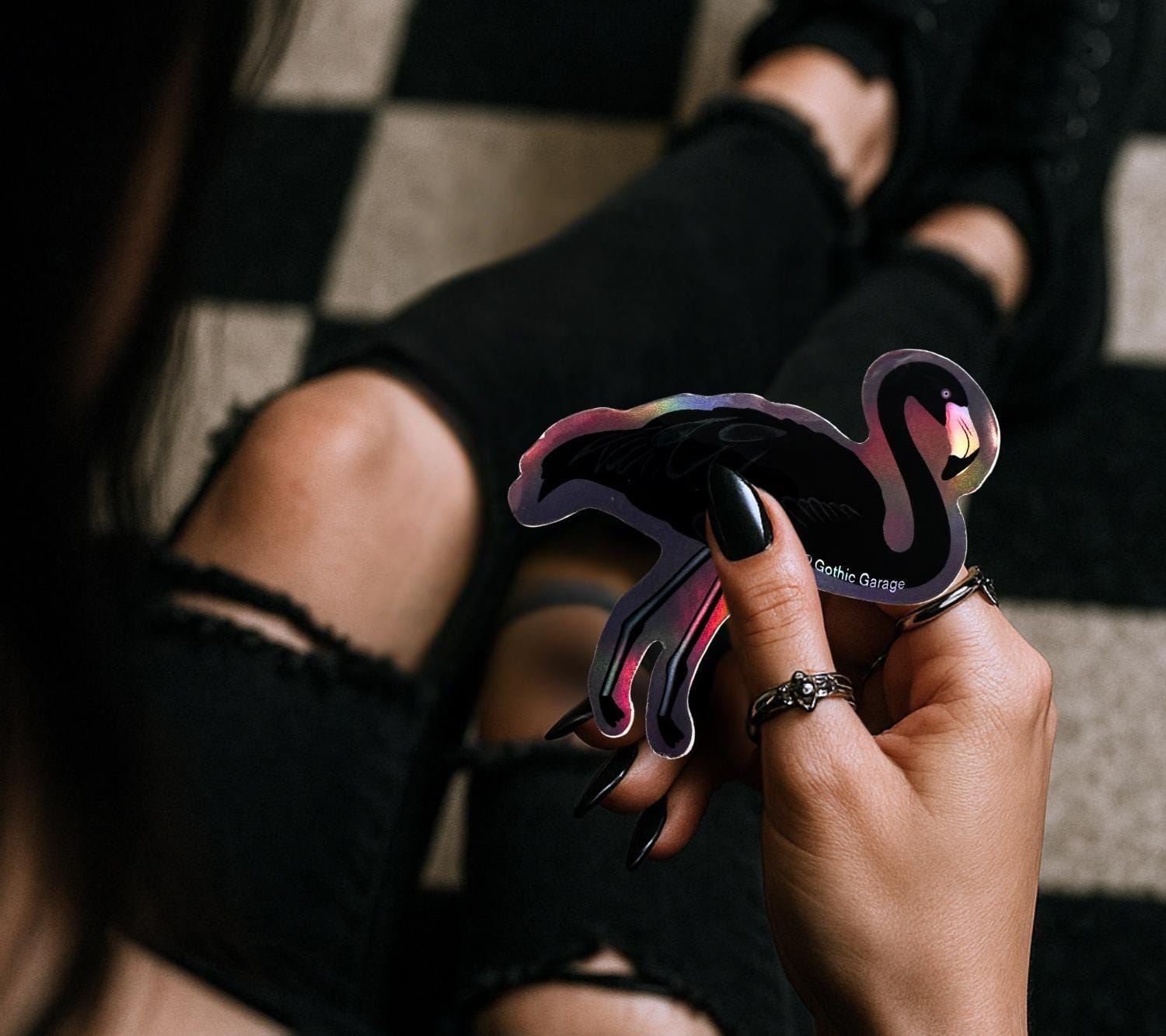 Black Flamingo Gift Box – Goth Stationery Set, "They Call Me Jerry" Edition