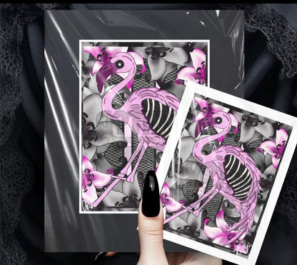 Black Flamingo Gift Box – Goth Stationery Set, "They Call Me Jerry" Edition
