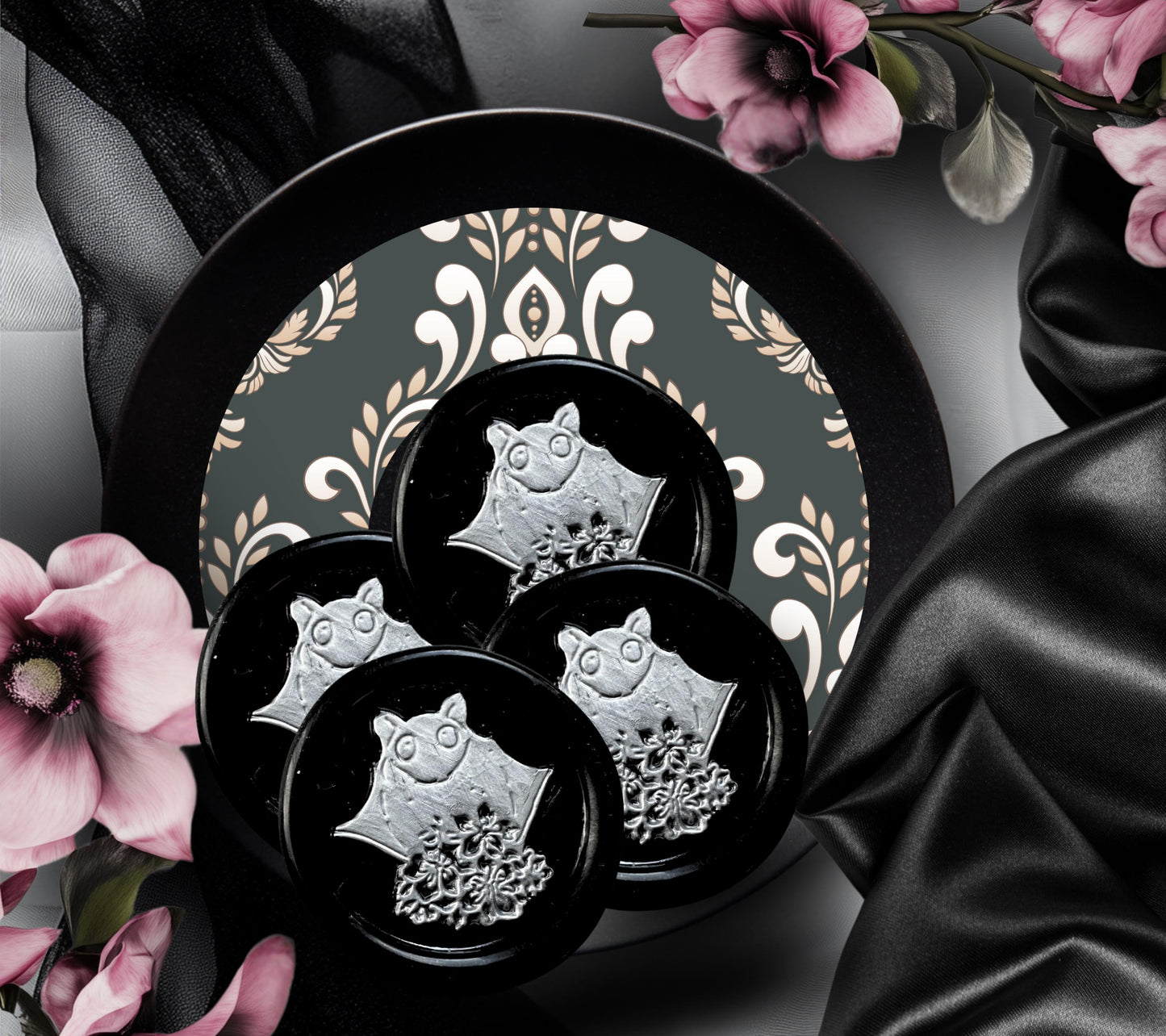 Cute Bat Wax Seals – Gothic Envelope Seals for Invitations, Letters & Packaging