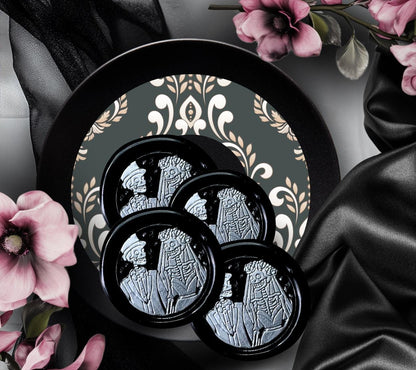 Skeleton Couple Wax Seals – Gothic Wedding Decorative Seals for Envelopes & Invitations