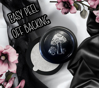 Retro Mushroom Wax Seals – Gothic Peel & Stick Wax Seals for Letters and Packaging