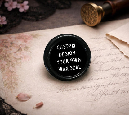 Custom Wax Seal Sticker – Design Your Own Gothic Soy Wax Seal for Invitations, Branding & Gifts