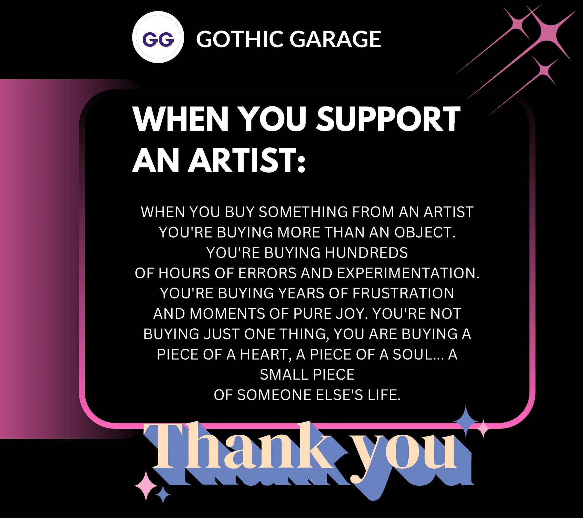 Naughty Goth Sticky Buns Sticker – Waterproof Die Cut, Glossy or Holographic Finish, Fun Gothic Humor Decal