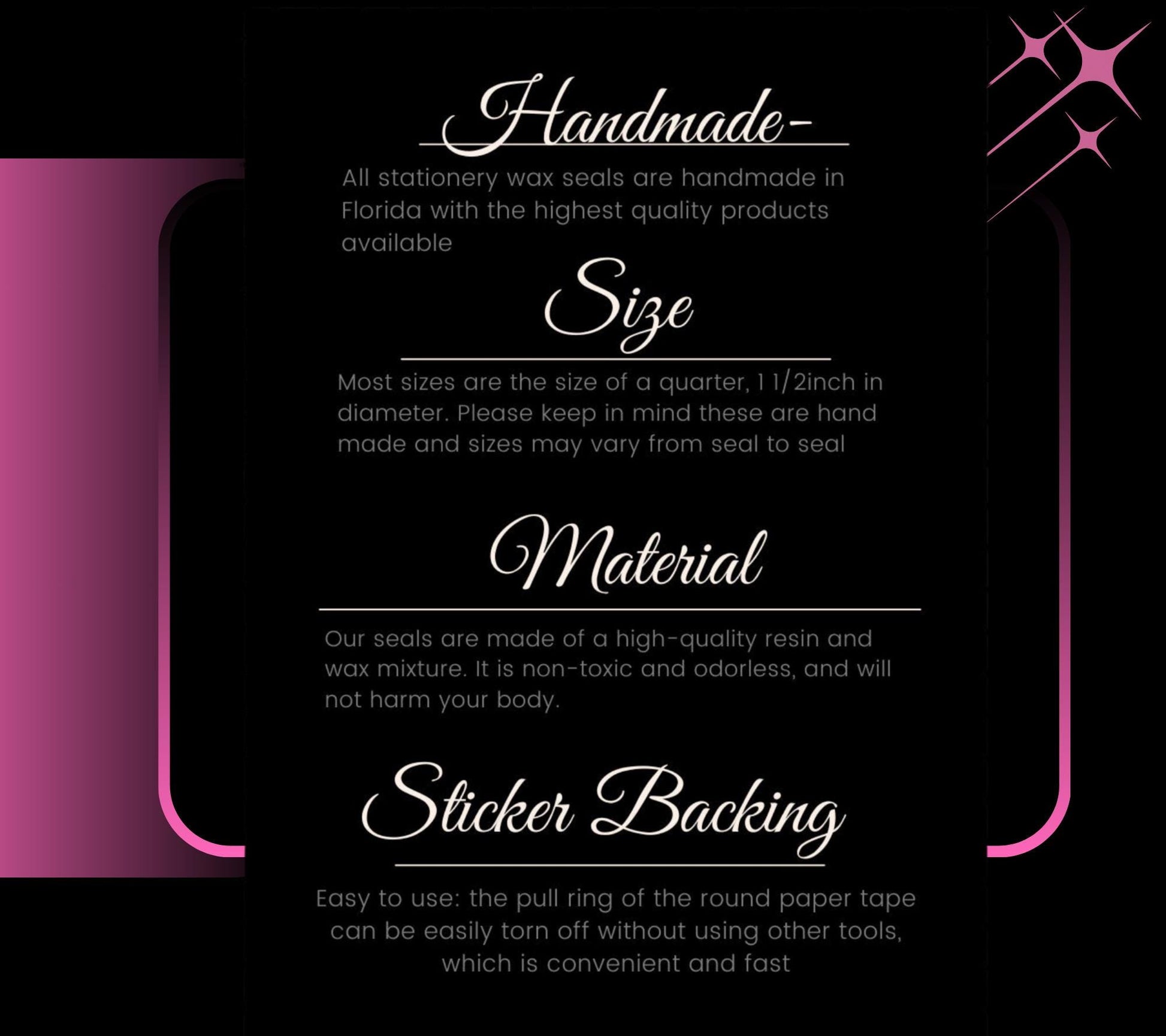 Custom Wax Seal Sticker – Design Your Own Gothic Soy Wax Seal for Invitations, Branding & Gifts