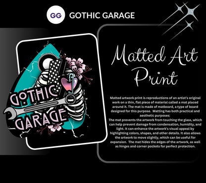 Monster Mermaid Art Print - Gothic Horror Couple Wall Art - Creature Romance Decor | Spooky Beach Goth Artwork