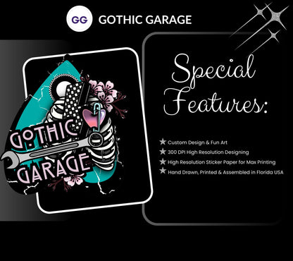 Anatomical Heart Keychain – Gothic Glitter Black & Gold Acrylic Keychain for Alternative Gifts