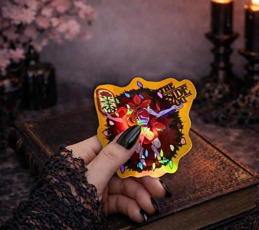 Upside Down Demogorgon Waterproof Sticker | Vecna Door Horror Vinyl Decal