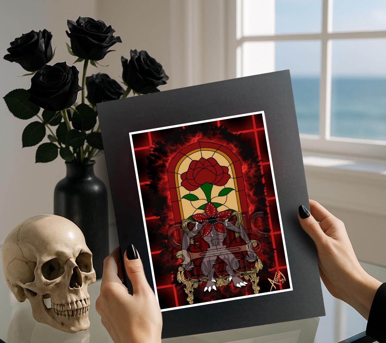 Demogorgon Throne Gothic Art Print