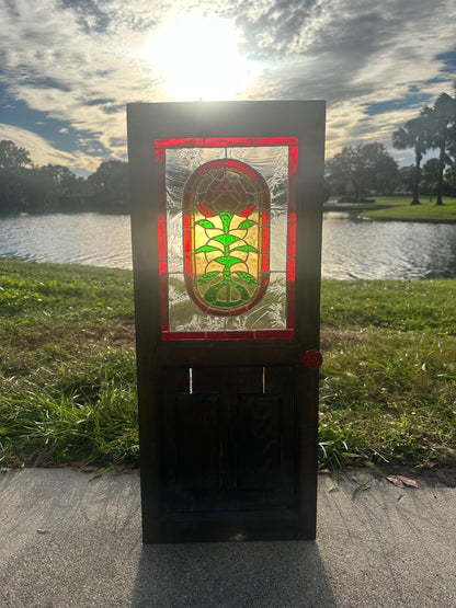 Vecna’s Door -Inspired Stained Glass Wall Art – One of a Kind Gothic Horror Collector Piece