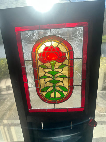 Vecna’s Door -Inspired Stained Glass Wall Art – One of a Kind Gothic Horror Collector Piece