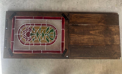 Vecna’s Door -Inspired Stained Glass Wall Art – One of a Kind Gothic Horror Collector Piece