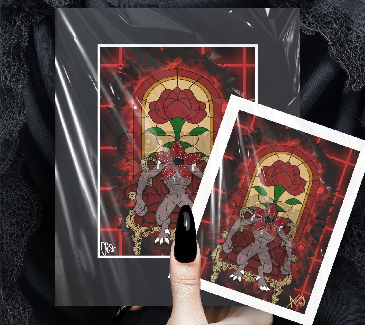 Demogorgon Throne Gothic Art Print