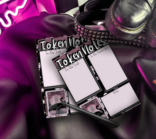 Gothic Black Flamingo Notepad – To-Do List & Alternative Stationery