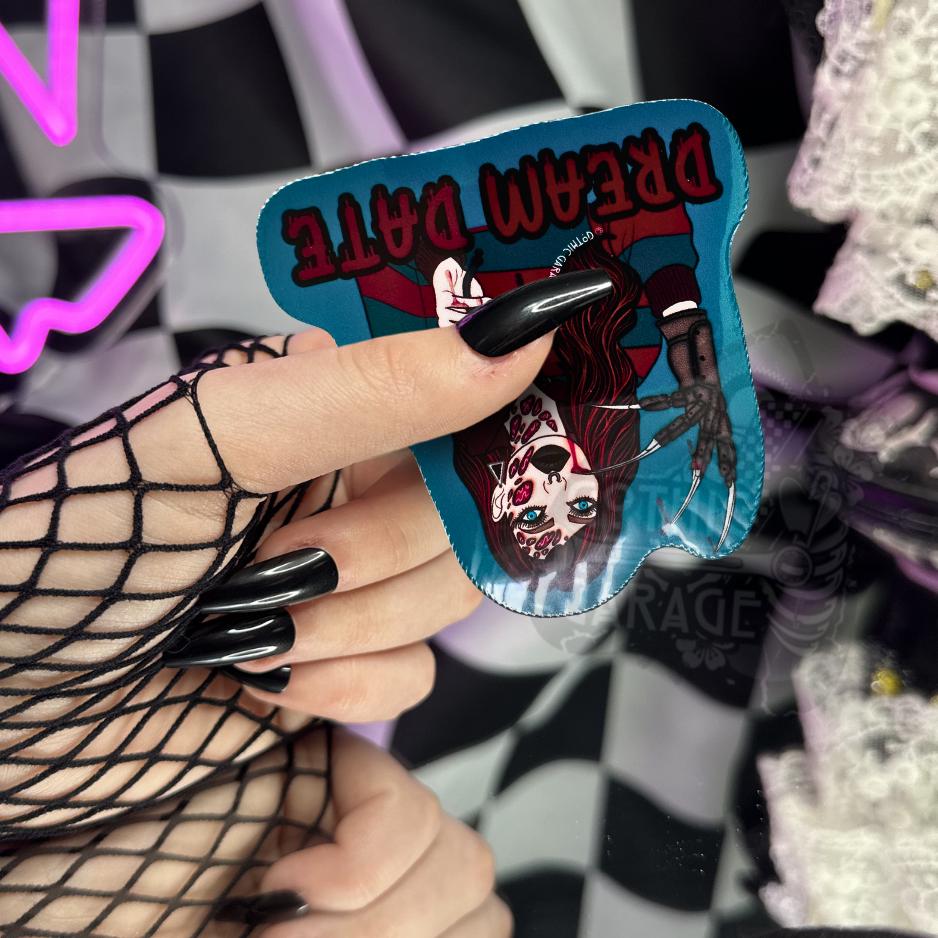 Female Horror Villain Sticker: Waterproof Die Cut, Gore-Geek Gift (Glossy or Holographic)