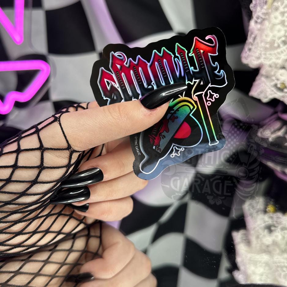 Horror Friday Nights, Waterproof Die Cut Sticker, Choose Between Glossy or Holographic, Perfect to Add Scariness to any Surface