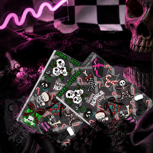 Happy Horror Days – Gothic Christmas Sticker Sheet