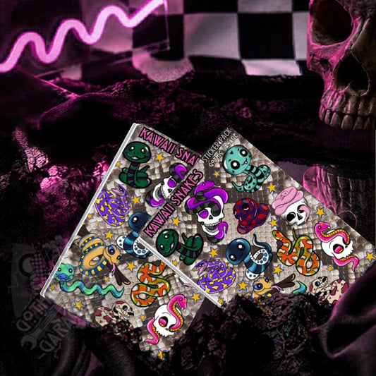 Kawaii Snakes Sticker Sheet- Goth Cutie Creepers