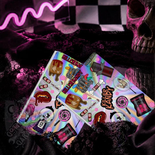 Killer Kandy Sticker Sheet – Sinister Sweets for Your Spooky Cravings