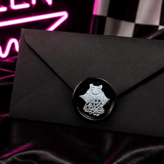 Cute Bat Wax Seals – Gothic Envelope Seals for Invitations, Letters & Packaging