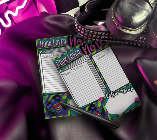 Dark Academia Notepad: Book Lover To-Do Lists, Coffin Nook - 50 Sheets