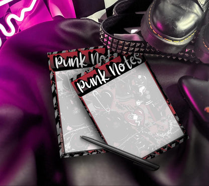 Punk Notes Notepad: Grunge Alt Stationery for Rebels - 50 Tear-Off Sheets