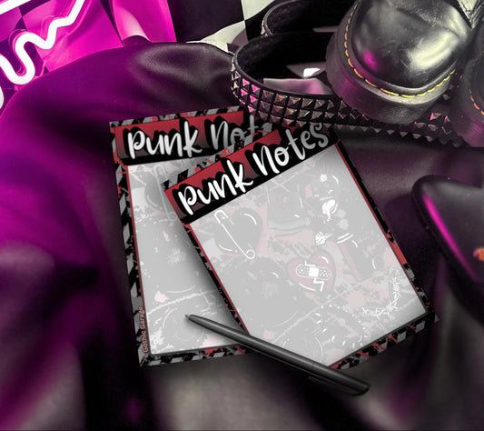 Punk Notes Notepad: Grunge Alt Stationery for Rebels - 50 Tear-Off Sheets