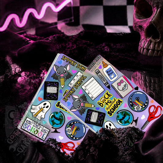 Back to Haunted School – Gothic Back-to-School Sticker Sheet