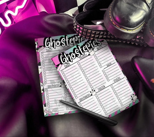 Ghosteries Spooky Grocery List Notepad: Gothic Shopping Checklist