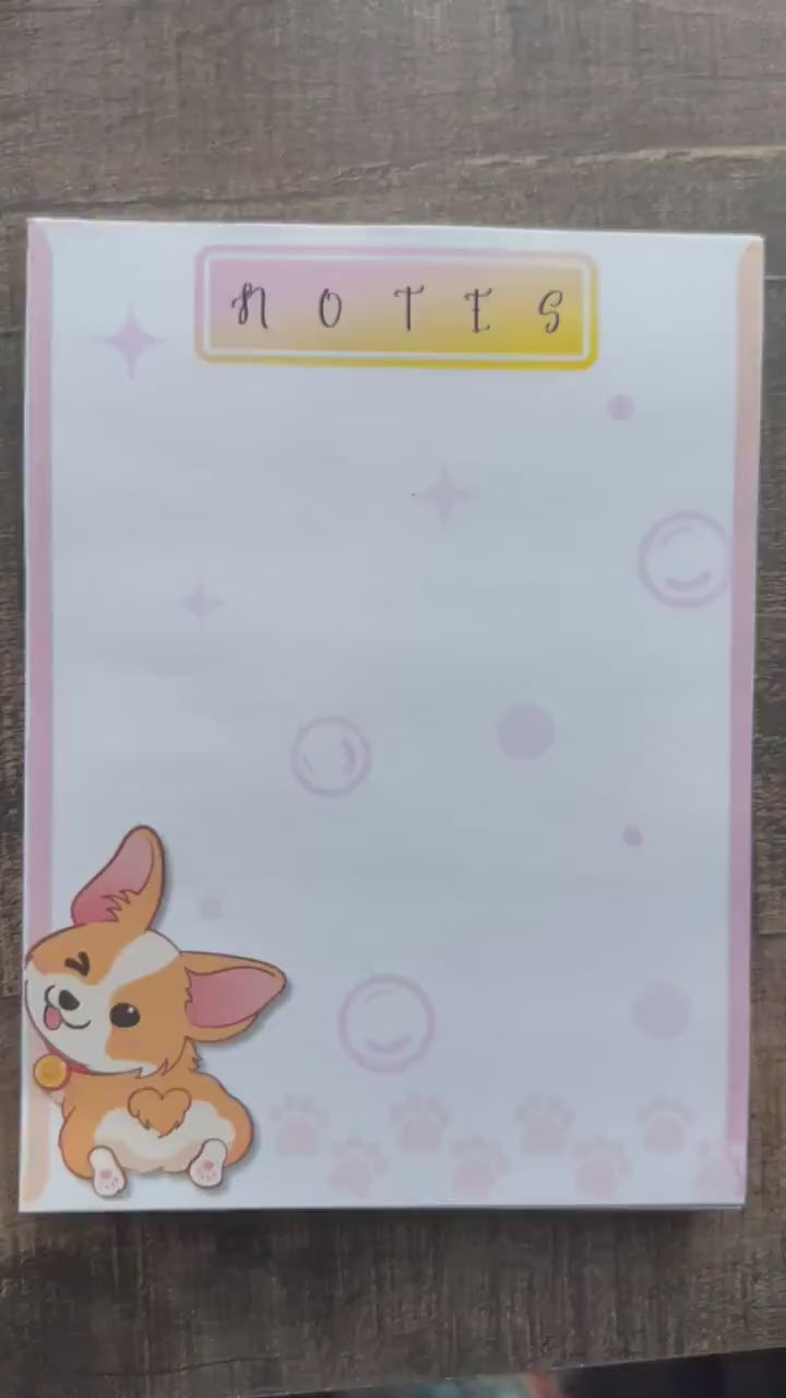 Notepad: Cute Corgi Butt