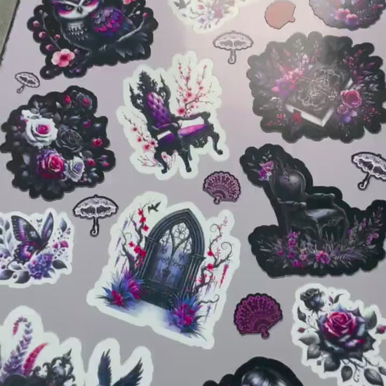 Gothic Victorian Sticker Sheets for Collecting and Scrapbooking - High-Quality, Vibrant Designs, Perfect Budget Friendly Gifts