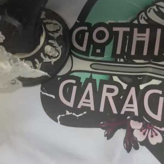 Gothic Queen Bee Skeleton Sticker: Waterproof Vinyl Decal