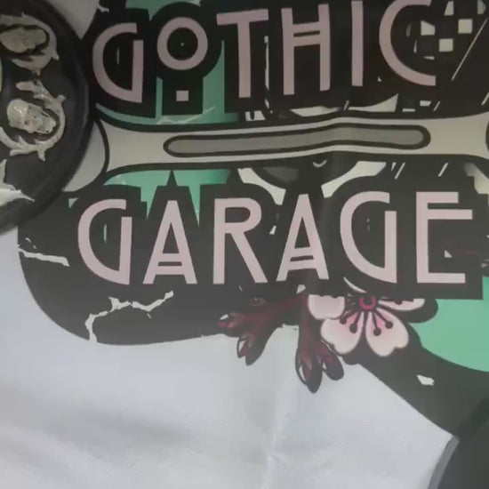 Burning Bridge Skeleton Sticker: Gothic Humor, Waterproof Vinyl
