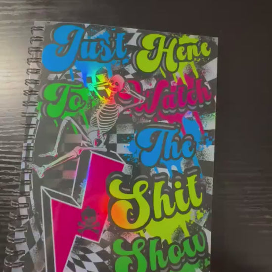 Spiral Notebook Journal: Funny Graffiti Holographic Notebook for Daily Notes, Diary or Personal Organizer