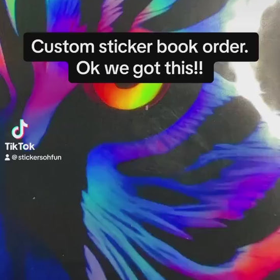 Reusable Sticker Book: Neon Tiger