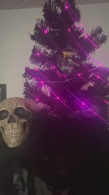 Horror Girl Christmas Ornament – Gothic Creepy Christmas Decor for Horror Fans & Alt Holiday Trees