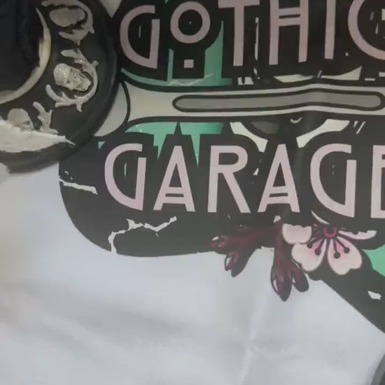 Horror Junkie Weapons, Waterproof Die Cut Sticker, Choose Between Glossy or Holographic, Perfect to Add Retro & Vintage Fun to any Surface
