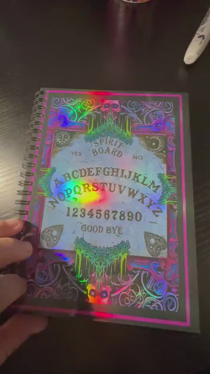 Spiral Notebook Journal: Spirit Board Holographic Notebook for Daily Notes, Diary or Personal Organizer