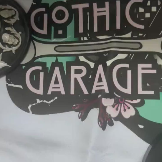 Skeleton Peacock Angel Sticker: Gothic Waterproof Vinyl Decal
