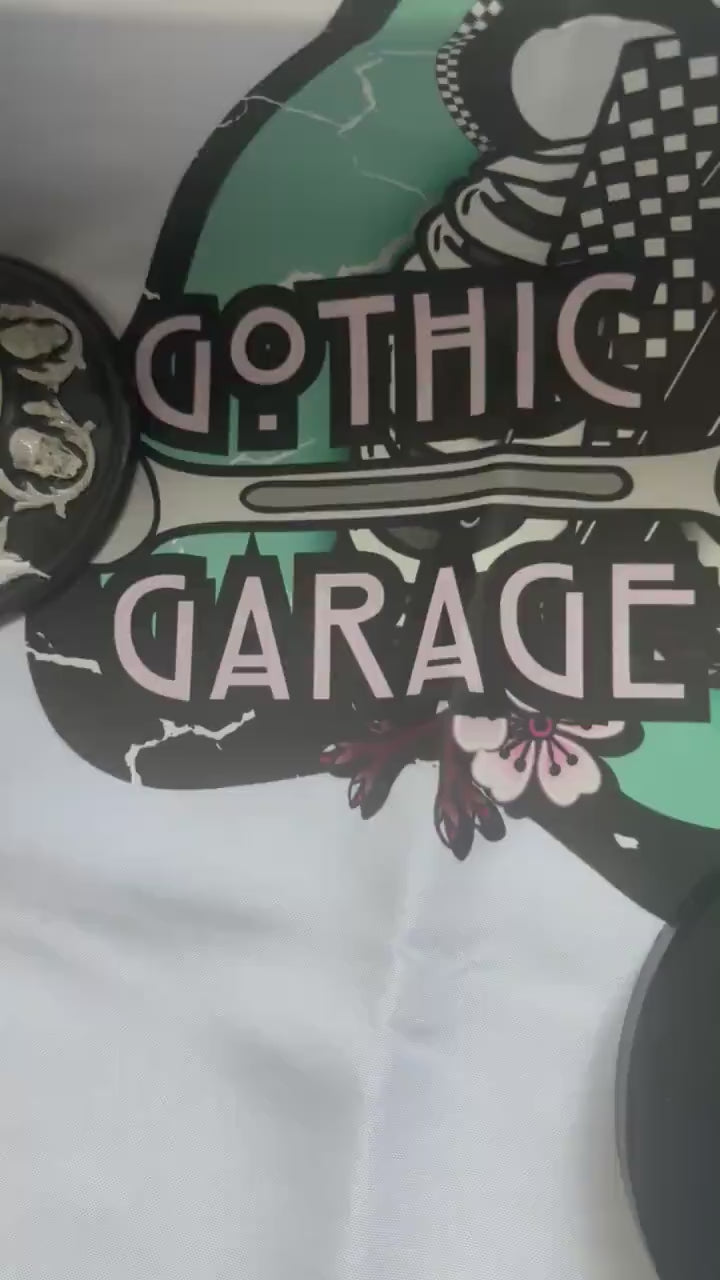 Skeleton Peacock Angel Sticker: Gothic Waterproof Vinyl Decal
