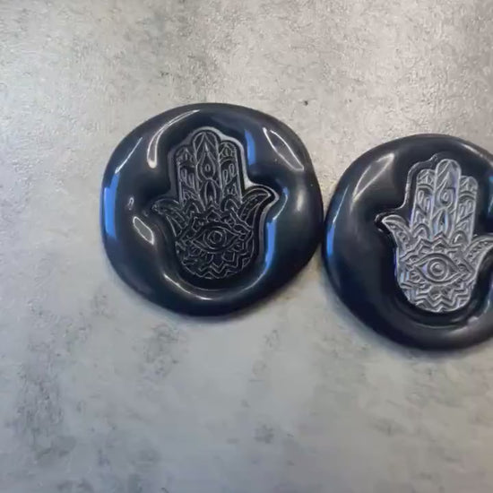 Hamsa Hand Wax Seal – Gothic Protective Evil Eye Stamp for Envelopes, Letters & Journals