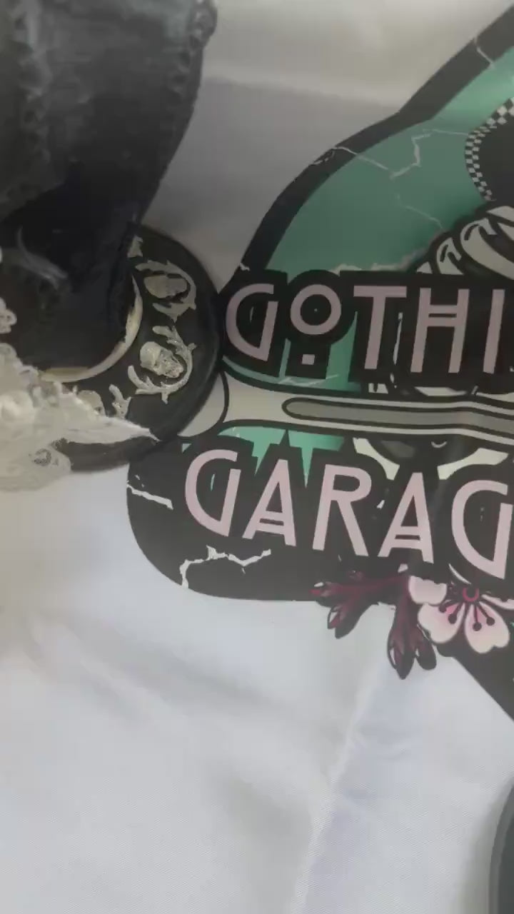 Horror Girl Book Lover Sticker: Gothic Waterproof Vinyl Decal